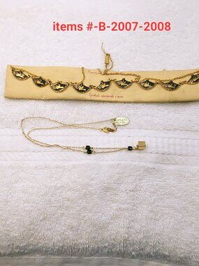2 Necklaces, items # B-2007-2008, wt. apprx. 18 gram.
